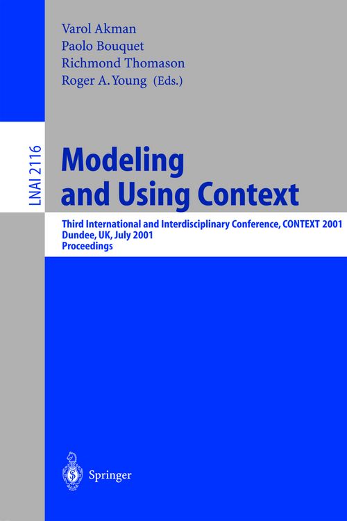 Produktbild: Modeling and Using Context
