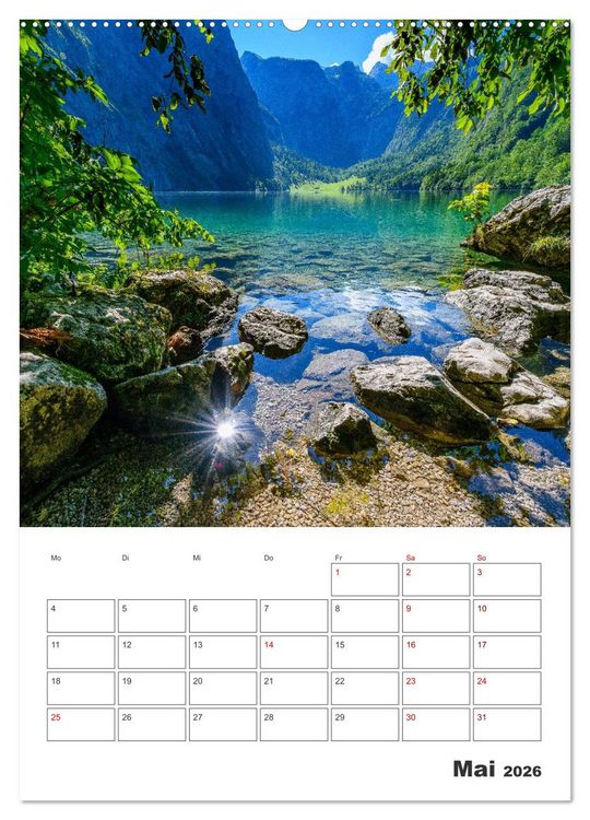 Produktbild: Oberbayerische Alpen (hochwertiger Premium Wandkalender 2026 DIN A2 hoch), Kunstdruck in Hochglanz