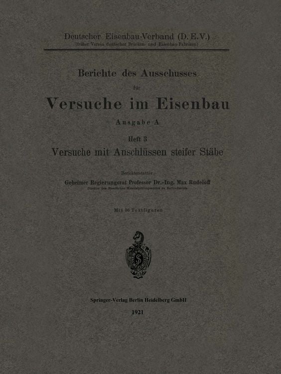 Produktbild: Berichte des Ausschusses f&uuml;r Versuche im Eisenbau