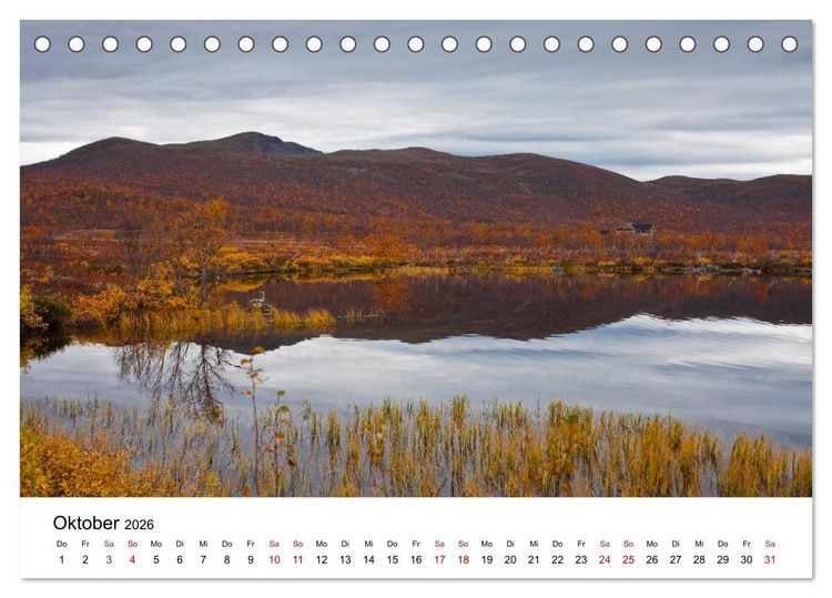 Produktbild: Skandinavien - Hoch im Norden (Tischkalender 2026 DIN A5 quer), CALVENDO Monatskalender