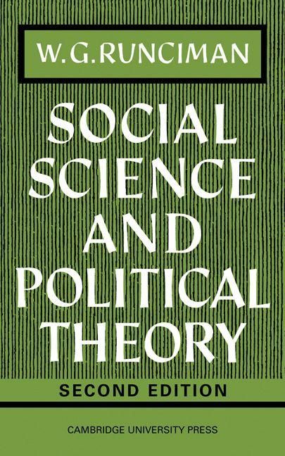 Produktbild: Social Science and Political Theory