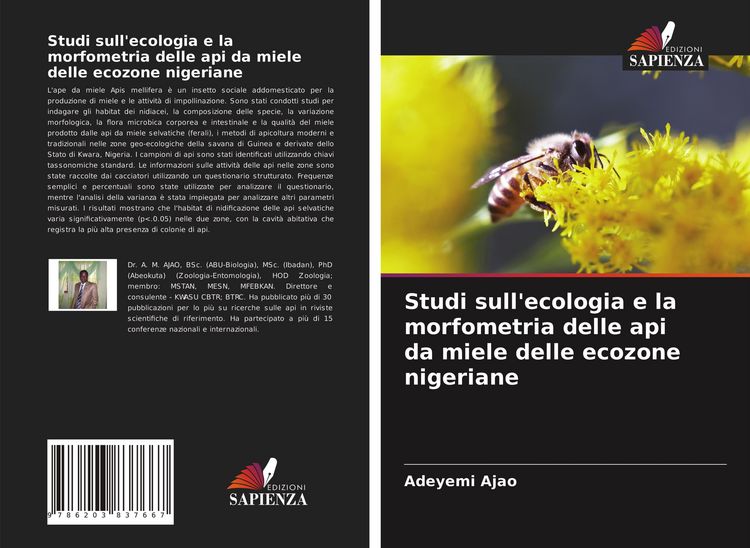 Produktbild: Studi sull'ecologia e la morfometria delle api da miele delle ecozone nigeriane