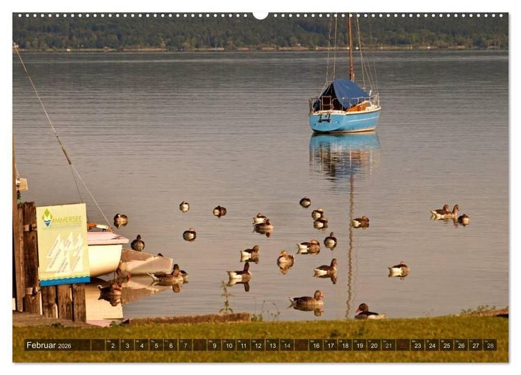 Produktbild: Seest&auml;rke - Der Ammersee (hochwertiger Premium Wandkalender 2026 DIN A2 quer), Kunstdruck in Hochglanz
