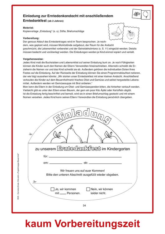 Produktbild: Kita aktiv Projektmappe Bauernhof