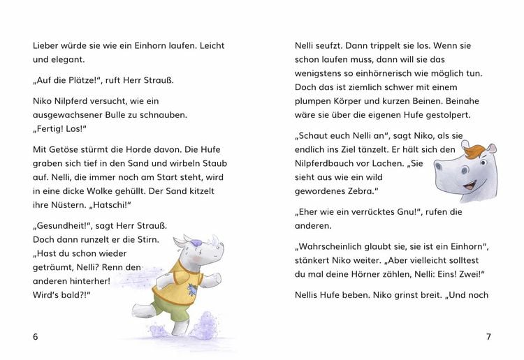 Produktbild: Nelli Nashorn. Nur Einh&ouml;rner im Kopf