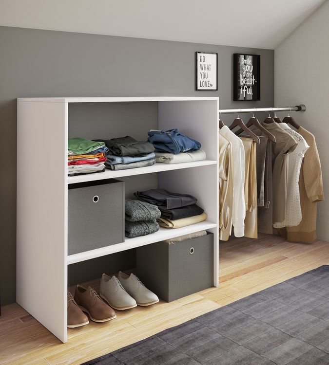 Produktbild: Offener Kleiderschrank Dachschr&auml;gen Regal Dacho ll