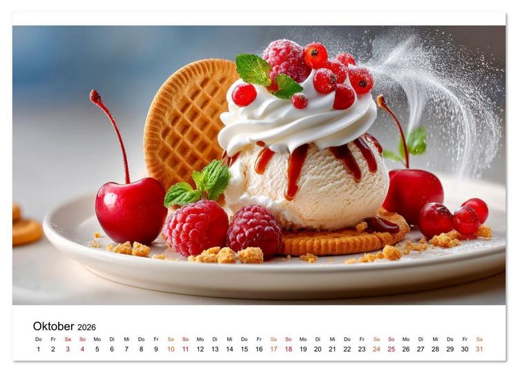 Produktbild: EIS dich gl&uuml;cklich (Wandkalender 2026 DIN A2 quer), CALVENDO Monatskalender