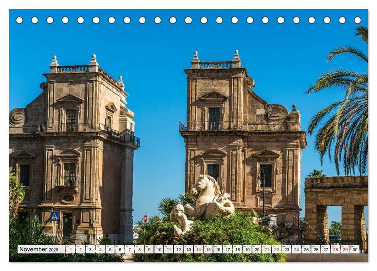 Produktbild: Sizilien - Palermo (Tischkalender 2026 DIN A5 quer), CALVENDO Monatskalender