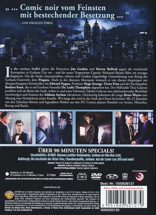 Produktbild: Gotham - Staffel 2 [6 DVDs]