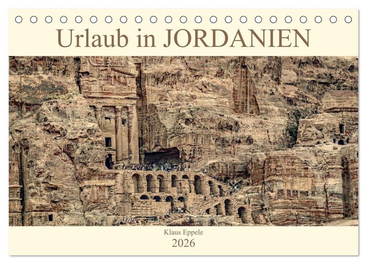 Produktbild: Urlaub in JORDANIEN (Tischkalender 2026 DIN A5 quer), CALVENDO Monatskalender