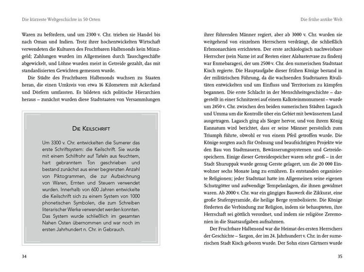 Produktbild: Die k&uuml;rzeste Weltgeschichte in 50 Orten