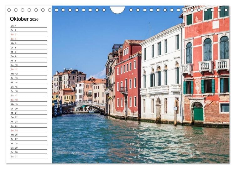 Produktbild: VENEDIG Eine Tour auf dem Canal Grande (Wandkalender 2026 DIN A4 quer), CALVENDO Monatskalender