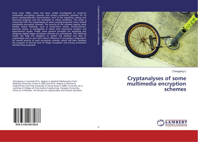Produktbild: Cryptanalyses of some multimedia encryption schemes