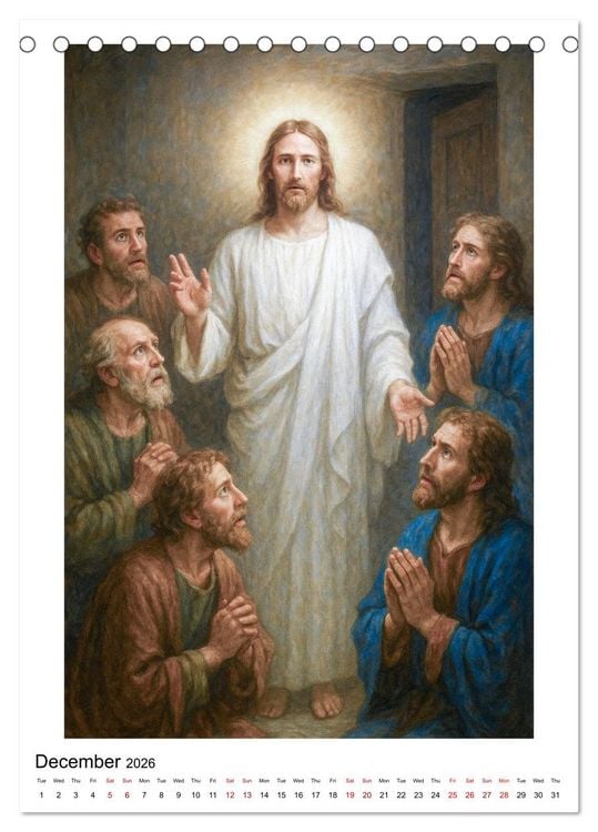 Produktbild: The Way of the Son of Man (Desk Calendar 2026 DIN A5 portrait), CALVENDO 12 Month DeskCalendar