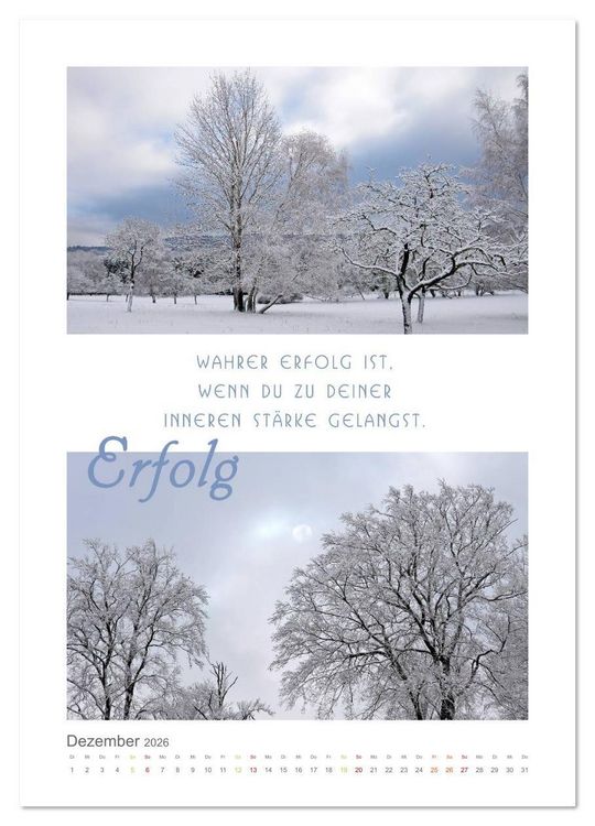 Produktbild: Quellen der Inspiration (Wandkalender 2026 DIN A3 hoch), CALVENDO Monatskalender