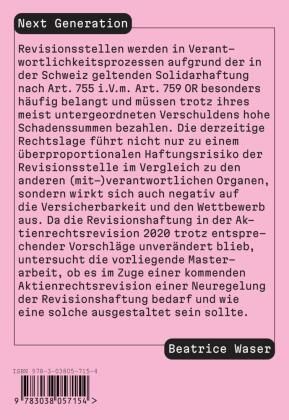 Produktbild: Unterlassene Neuregelung der Revisionshaftung &ndash; Verpasste Chance?