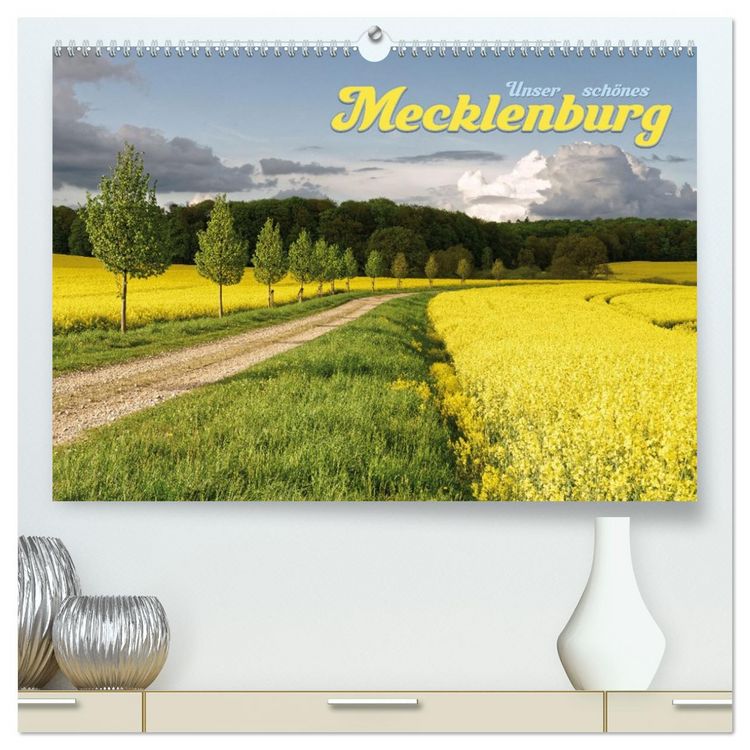 Produktbild: Unser sch&ouml;nes Mecklenburg (hochwertiger Premium Wandkalender 2026 DIN A2 quer), Kunstdruck in Hochglanz