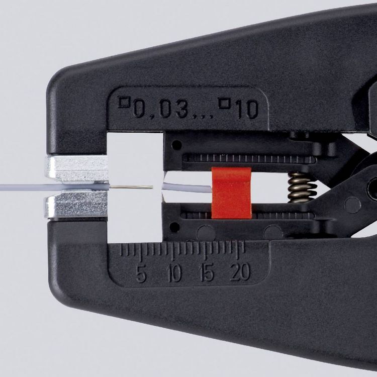 Produktbild: Knipex MultiStrip 10 12 42 195 Automatische Abisolierzange 0.03 bis 10 mm&sup2; 7 bis 32