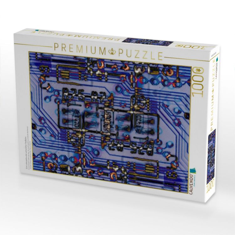 Produktbild: CALVENDO Puzzle Eine Leiterplatte oder winterlicher Stadtplan. | 1000 Teile Lege-Gr&ouml;&szlig;e 64x48cm Foto-Puzzle f&uuml;r gl&uuml;ckliche Stunden