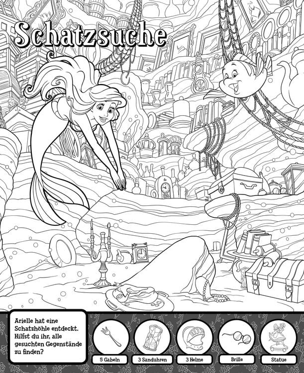 Produktbild: Disney Prinzessin: Mein Wimmel-Malblock