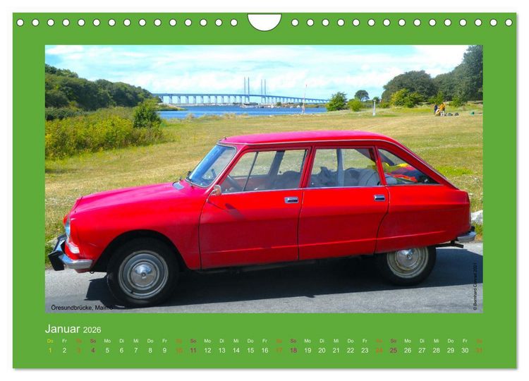 Produktbild: Abenteuer Citroen Ami 8 (Wandkalender 2026 DIN A4 quer), CALVENDO Monatskalender