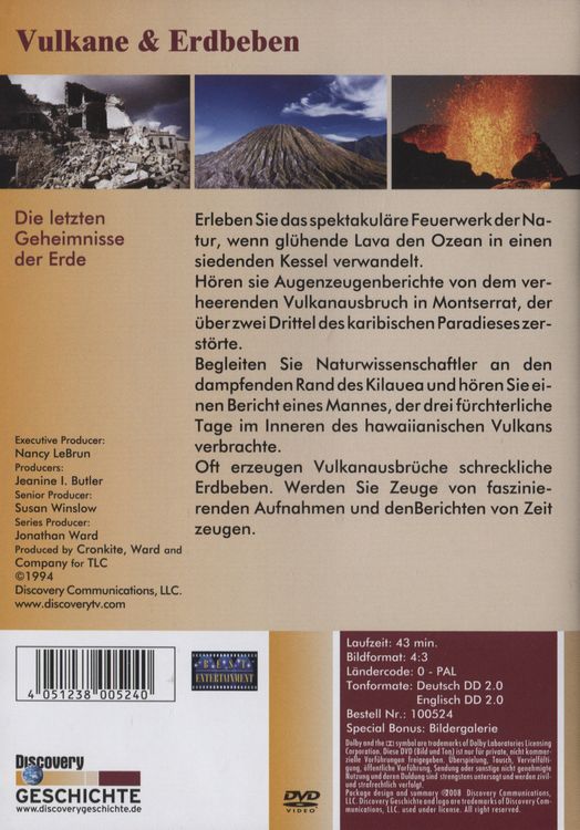 Produktbild: Vulkane & Erdbeben - Discovery Geschichte