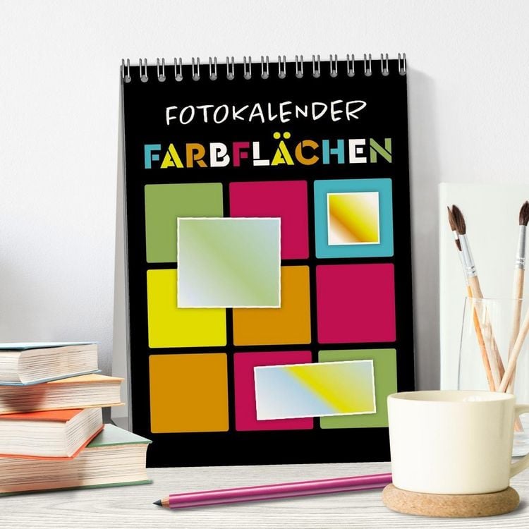 Produktbild: Fotokalender FARBFL&Auml;CHEN (Tischkalender 2027 DIN A5 hoch), CALVENDO Monatskalender