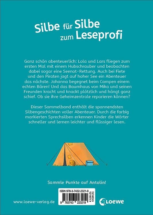 Produktbild: Die besten Silbengeschichten zum Lesenlernen - Auf ins Abenteuer!