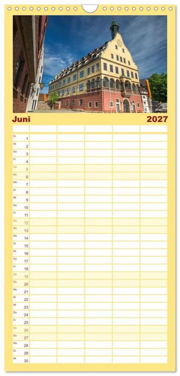 Produktbild: Familienplaner 2027 - Ulm - H&uuml;bsche Gro&szlig;stadt an der Donau mit 5 Spalten (Wandkalender, 21 x 45 cm) CALVENDO