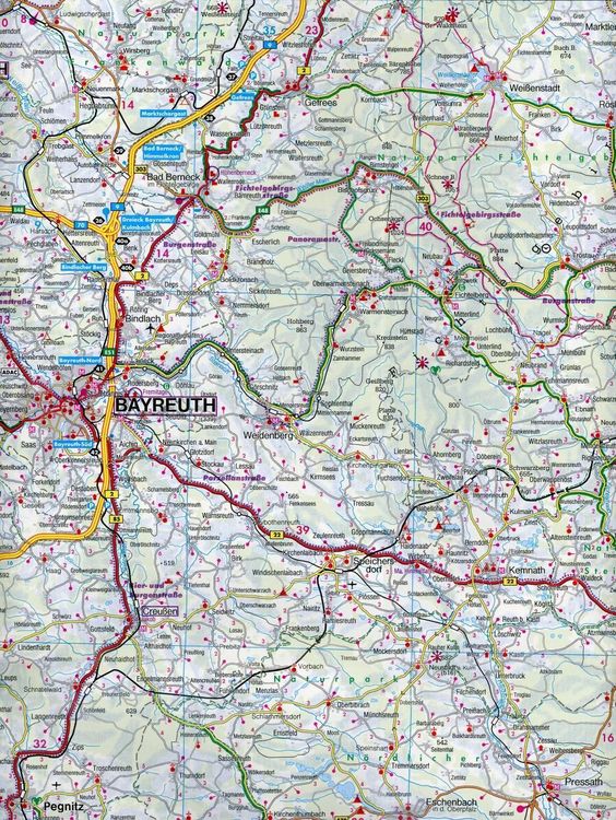 Produktbild: Freytag & berndt Stra&szlig;enkarte Franken - Altm&uuml;hltal - Ostbayern 1:150.000