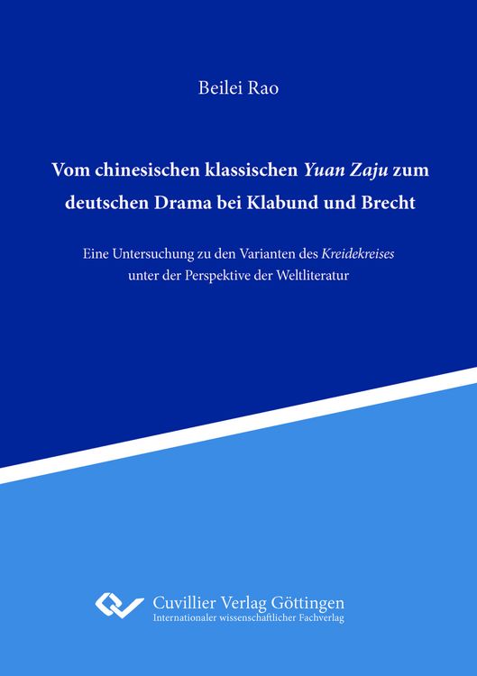 Produktbild: Vom chinesischen klassischen Yuan Zaju zum deutschen Drama bei Klabund und Brecht