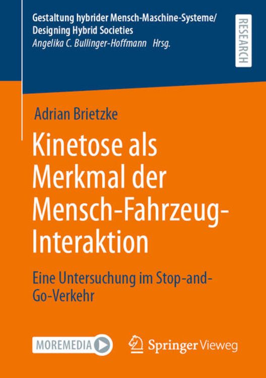 Produktbild: Kinetose als Merkmal der Mensch-Fahrzeug-Interaktion