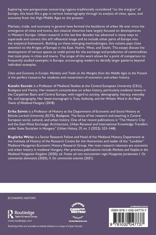 Produktbild: Cities and Economy in Europe