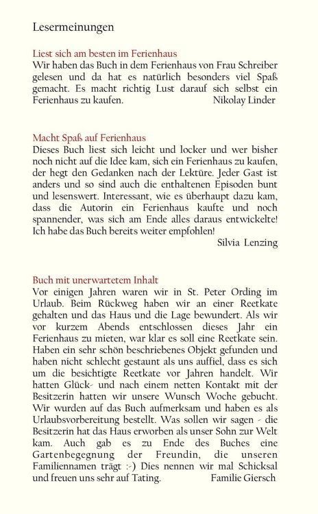 Produktbild: Aus dem Ferienhaus geplaudert