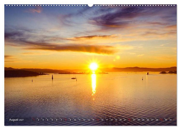 Produktbild: Oslo - Norwegen (Wandkalender 2027 DIN A2 quer), CALVENDO Monatskalender