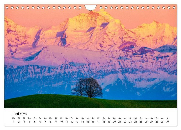 Produktbild: Wunderwelt Schweiz (Wandkalender 2026 DIN A4 quer), CALVENDO Monatskalender