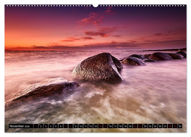 Produktbild: Ostseesteine (Wandkalender 2026 DIN A2 quer), CALVENDO Monatskalender