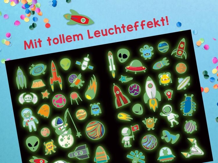 Produktbild: Leucht-Sticker &ndash; Weltall