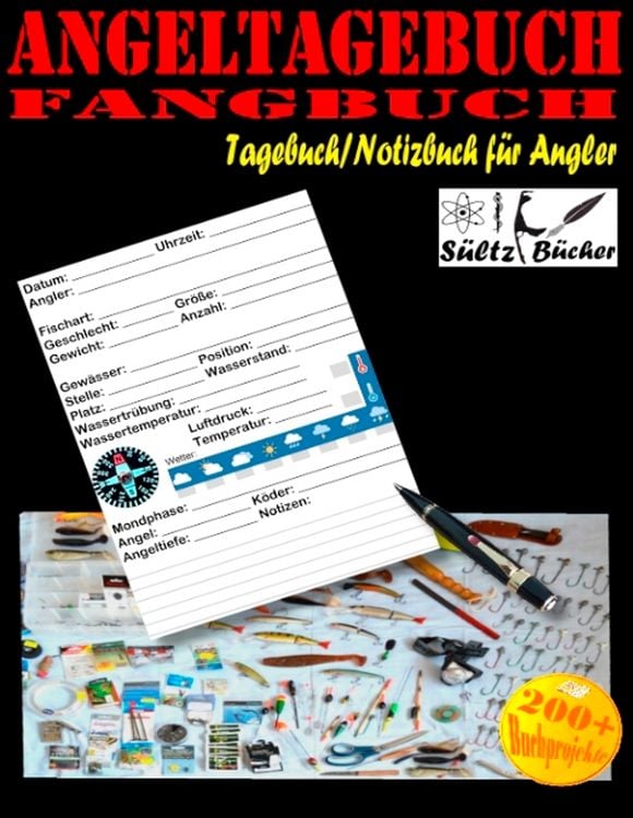 Produktbild: Angeltagebuch - Fangbuch - Tagebuch/Notizbuch f&uuml;r Angler