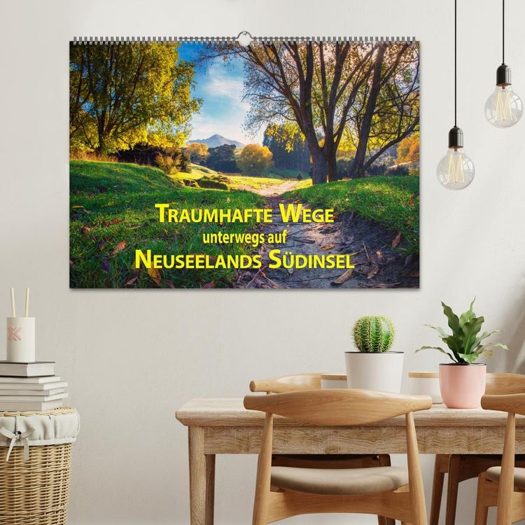 Produktbild: Traumhafte Wege - Unterwegs auf Neuseelands S&uuml;dinsel (Wandkalender 2026 DIN A2 quer), CALVENDO Monatskalender