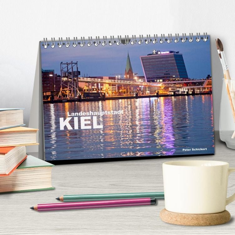 Produktbild: Landeshauptstadt Kiel (Tischkalender 2026 DIN A5 quer), CALVENDO Monatskalender