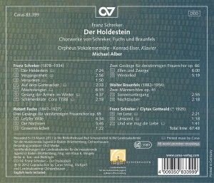 Produktbild: Der Holdestein-Chorw.Von Schreker,Fuchs,Braunsfels
