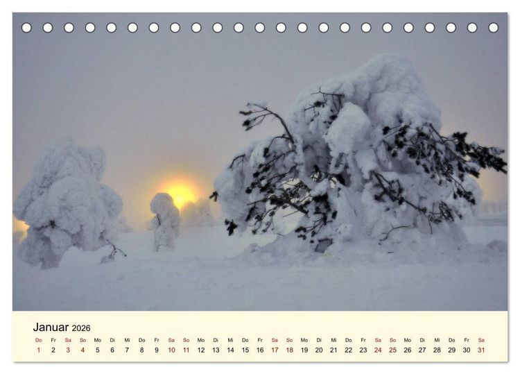 Produktbild: Lichtstimmungen des Nordens (Tischkalender 2026 DIN A5 quer), CALVENDO Monatskalender