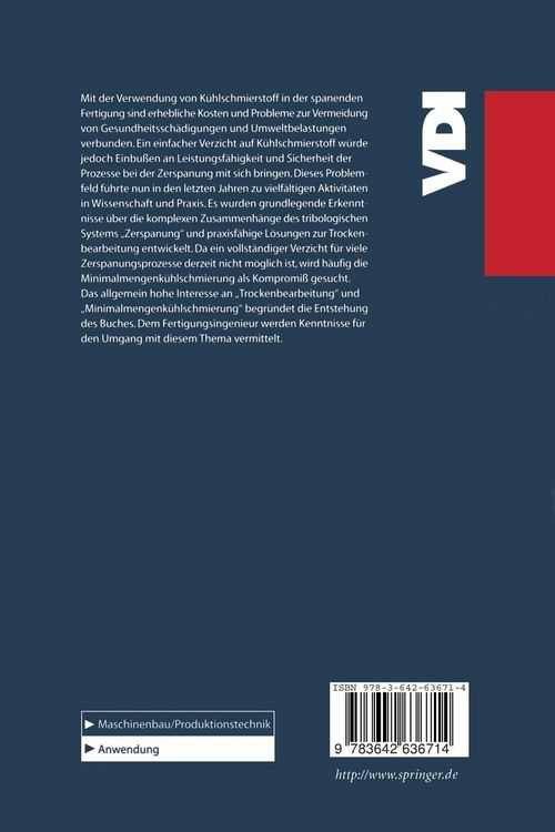 Produktbild: Trockenbearbeitung und Minimalmengenk&uuml;hlschmierung