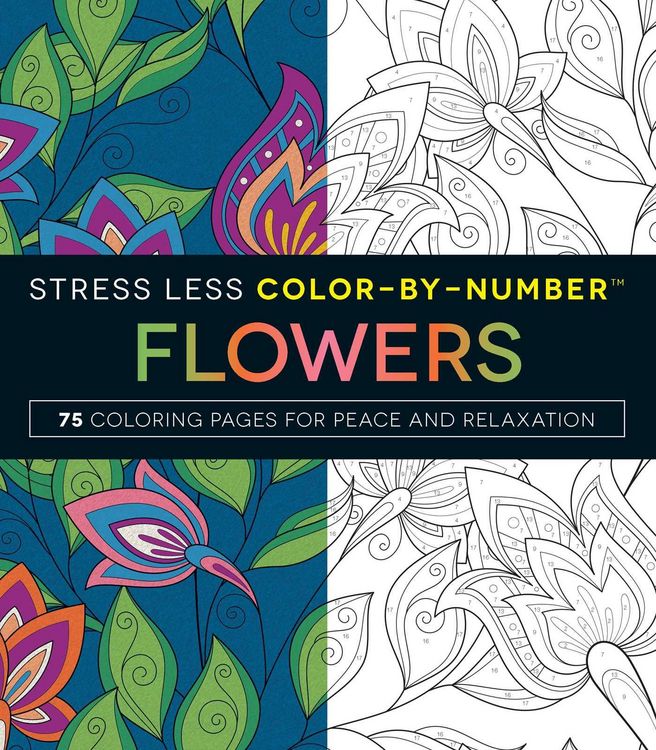 Produktbild: Stress Less Color-By-Number Flowers