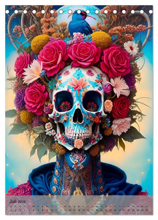 Produktbild: Beautiful Death (Tischkalender 2026 DIN A5 hoch), CALVENDO Monatskalender