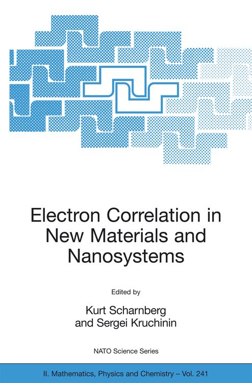 Produktbild: Electron Correlation in New Materials and Nanosystems