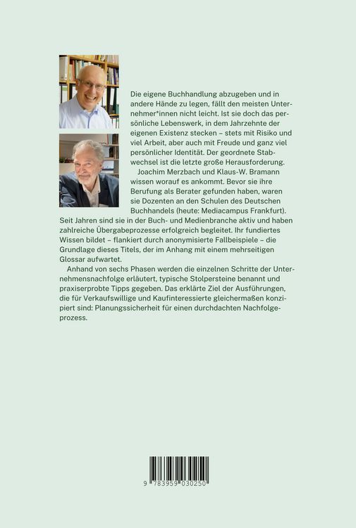 Produktbild: Unternehmensnachfolge im Buchhandel