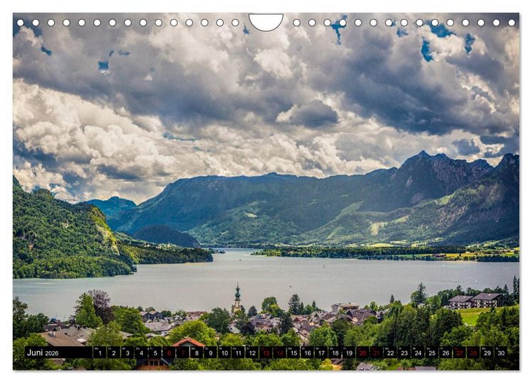 Produktbild: Seen - Berge - Salzkammergut (Wandkalender 2026 DIN A4 quer), CALVENDO Monatskalender