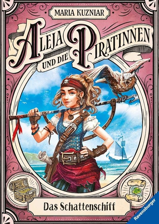 Produktbild: Aleja und die Piratinnen, Band 1: Das Schattenschiff. Ausgezeichnet mit der "Ulmer Unke 2021" als Bestes Kinderbuch ab 10 Jahren!